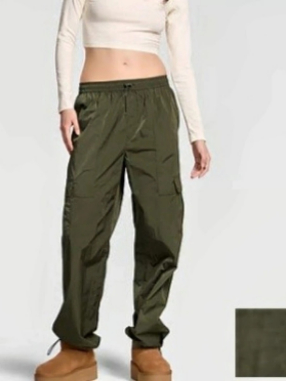 PINK Victoria's Secret Parachute Cargo Pants
